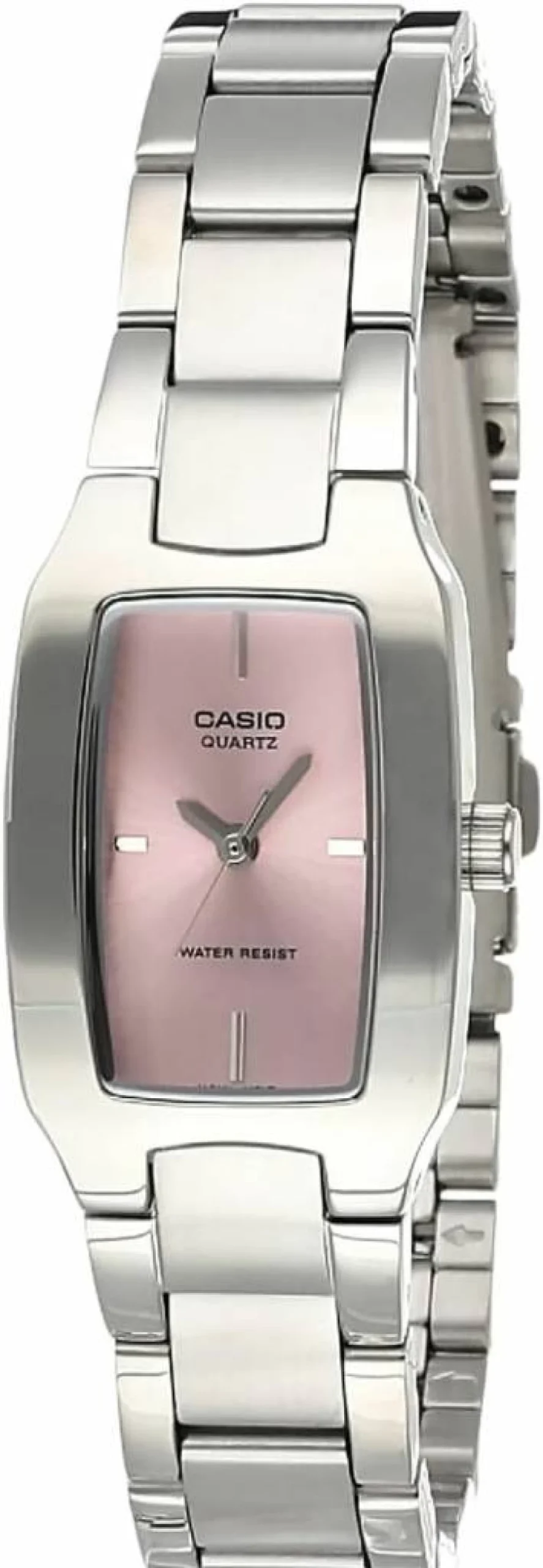 Casio Enticer Women's Analog Watch - LTP-1165A-4CDF, Pink Dial, Stainless Steel, Quartz Movement, Water Resistant