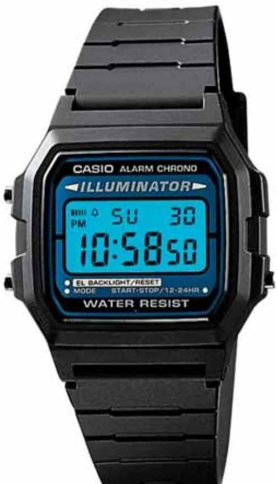 Casio F105W-1A Illuminator Digital Watch with LED Light and Water Resistance